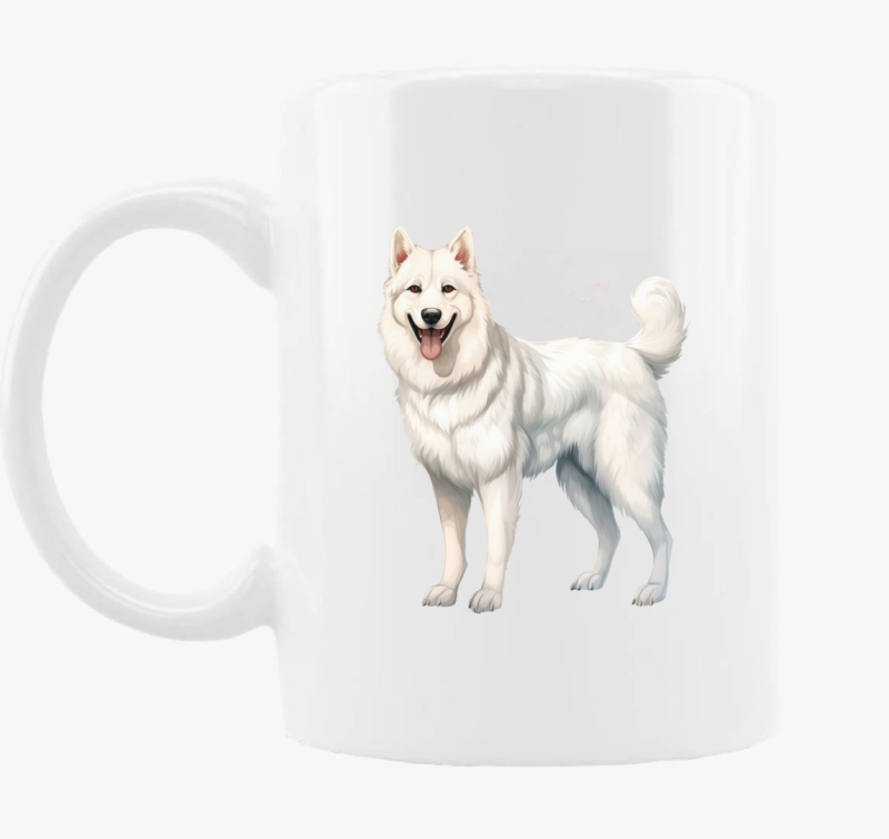 Fehér juhászkutya bögre