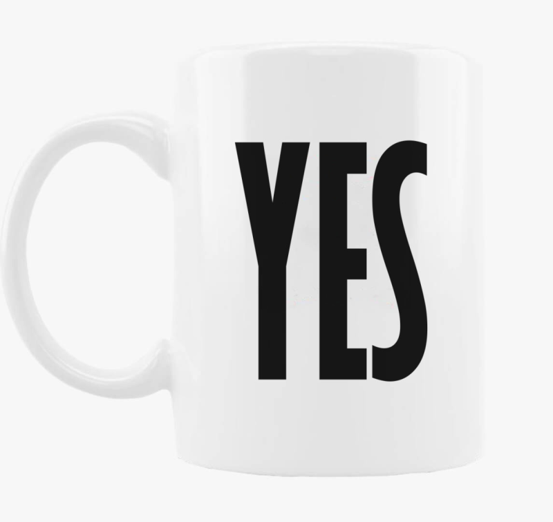 Yes feliratú bögre