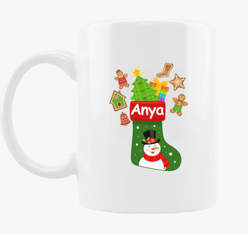 Anya karácsonyi zokni bögre