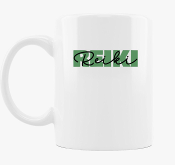 Reiki zöld bögre