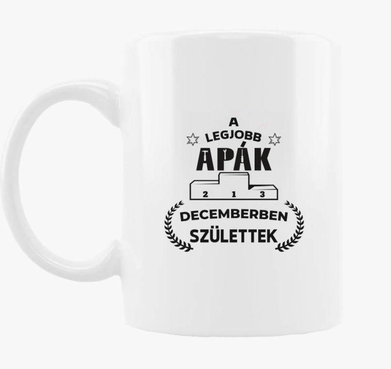 A legjobb apák decemberben születtek bögre