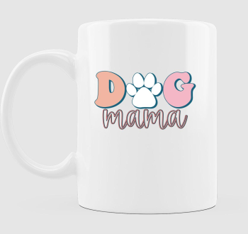 Dog Mama pasztell bögre