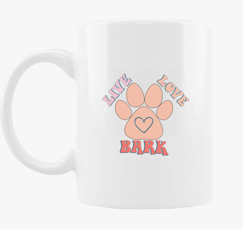 Live Love Bark bögre