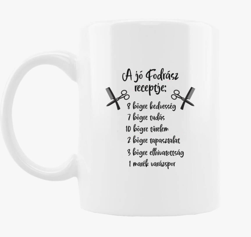 Fodrász recept bögre