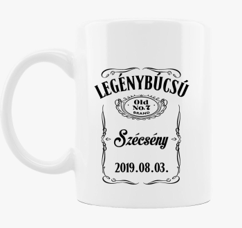 Legénybúcsú csapat bögre - Egyedi város + dátum megadással!