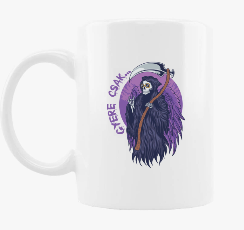 Kaszás halloweeni bögre