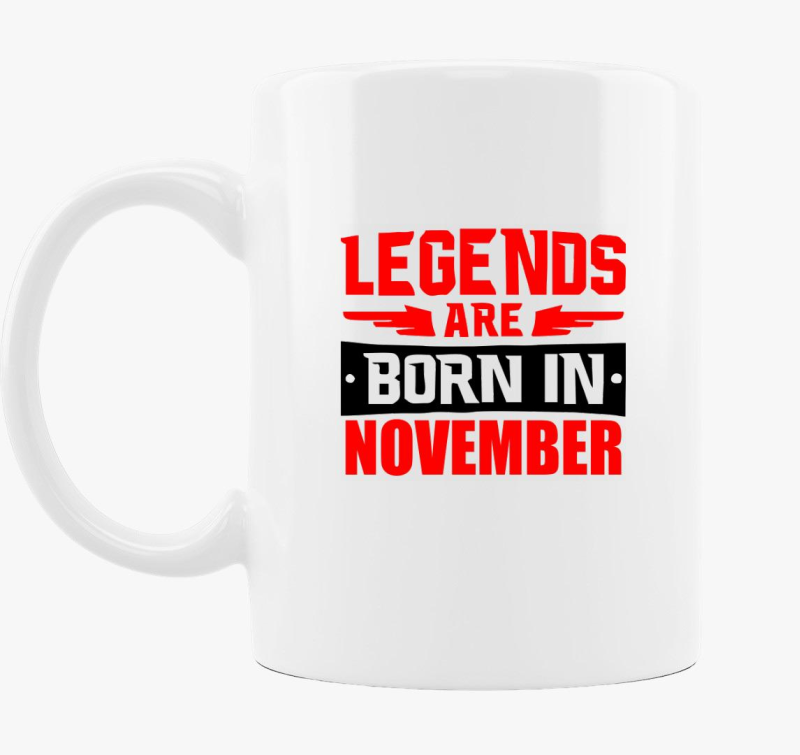 Legendák (választható hónap) születnek bögre