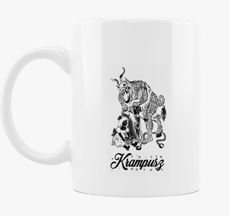 Krampuszos bögre