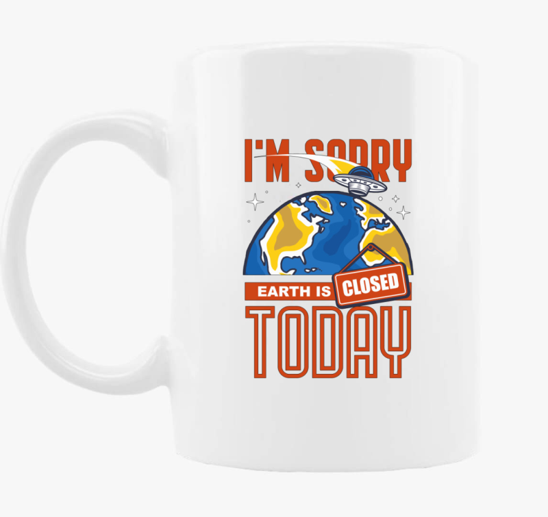 A Föld zárva tart bögre