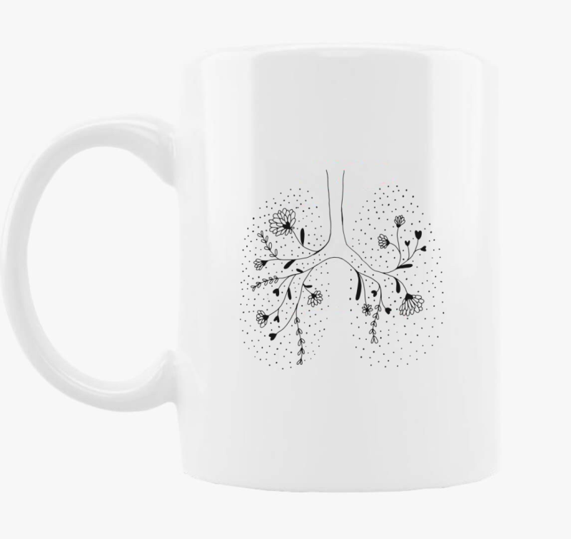 Lélegezz fel! monokróm bögre