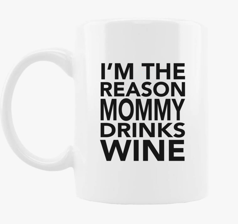 Anyu miattam iszik bort - bögre