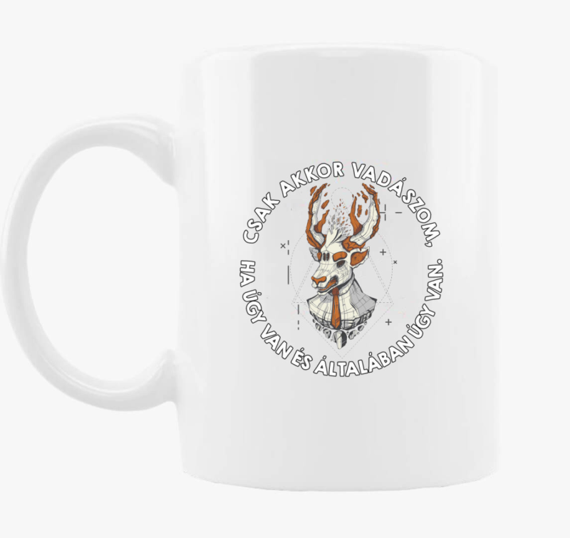 Menő szarvasos vadász bögre