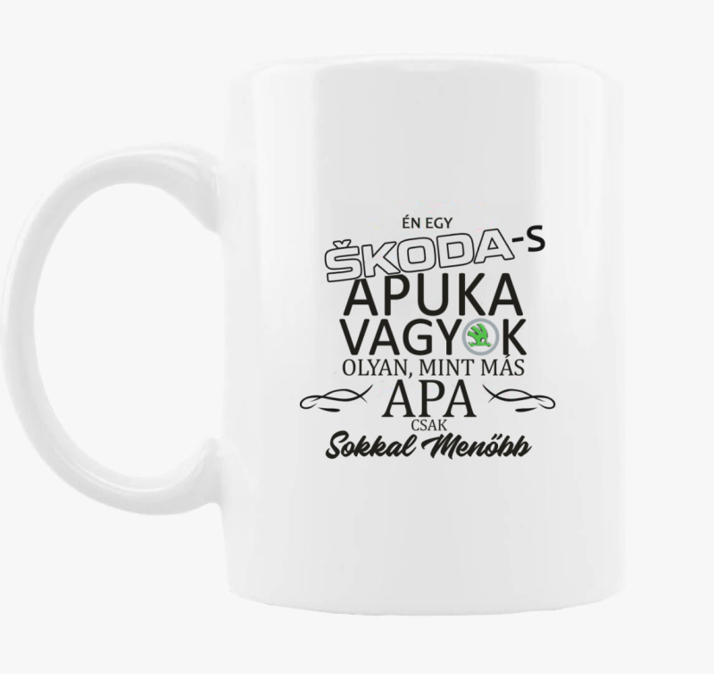 Skodás apuka bögre
