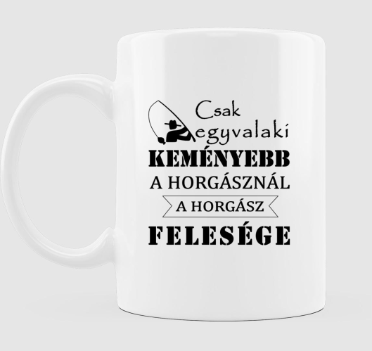 A horgász felesége bögre