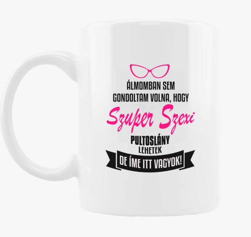 Szexi pultoslány bögre