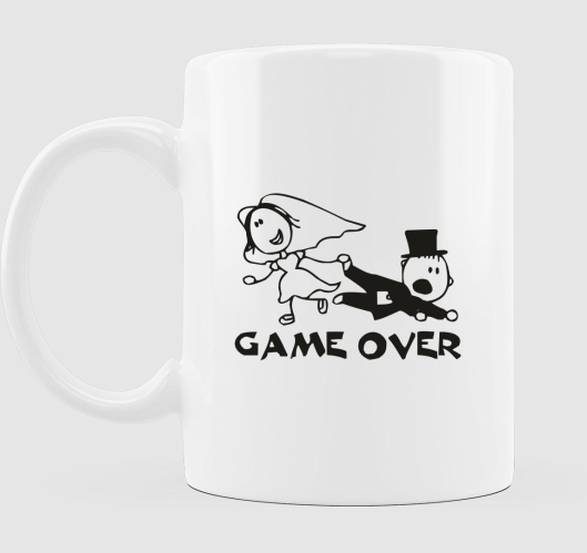 Game Over bögre (női/férfi vál...