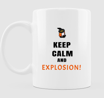 Keep calm and explosion bögre