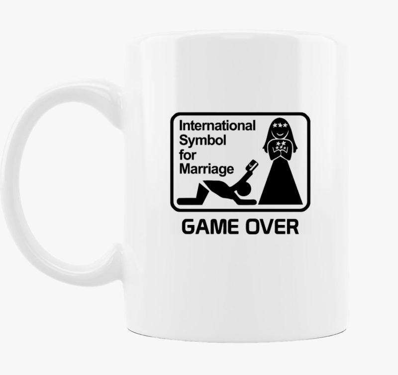 Nemzetközi Game Over legénybúcsú bögre