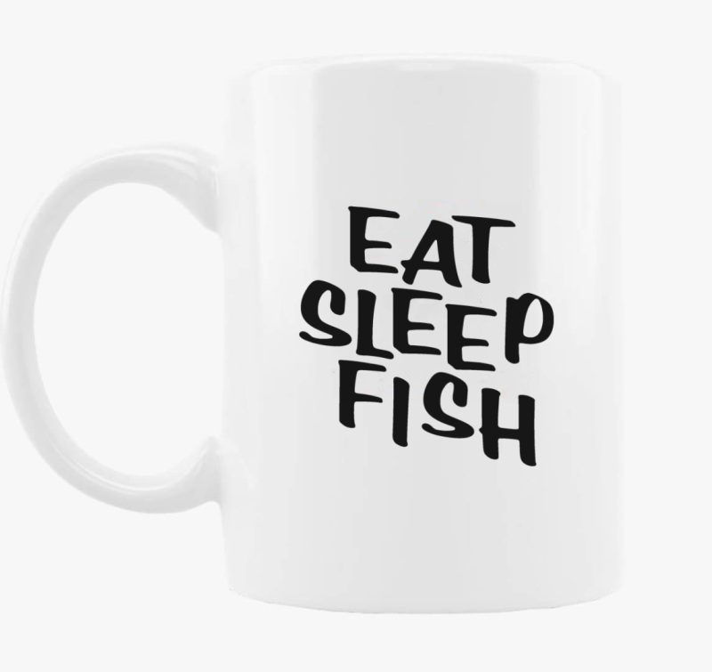 Egyél, aludj, horgássz! bögre