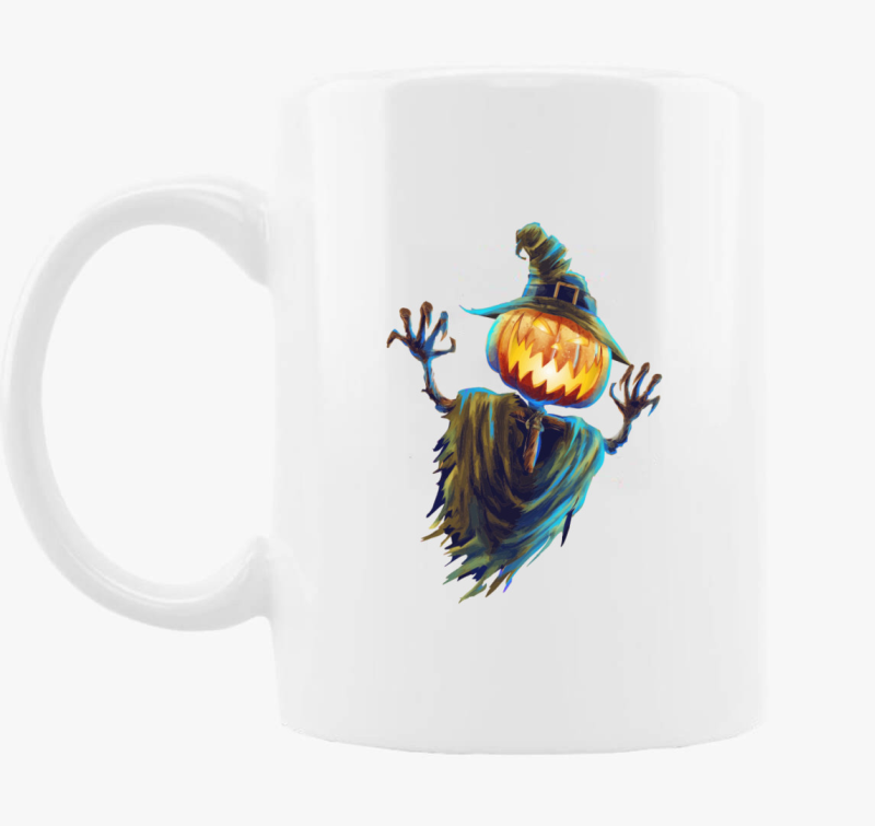 Madárijesztő halloween bögre