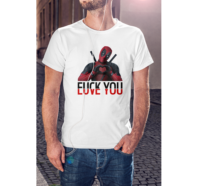 Deadpool Love You/F*ck You Póló