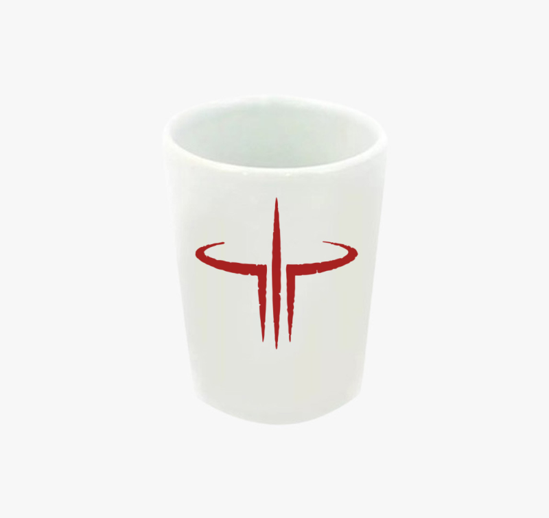 Quake 3 logo feles pohár
