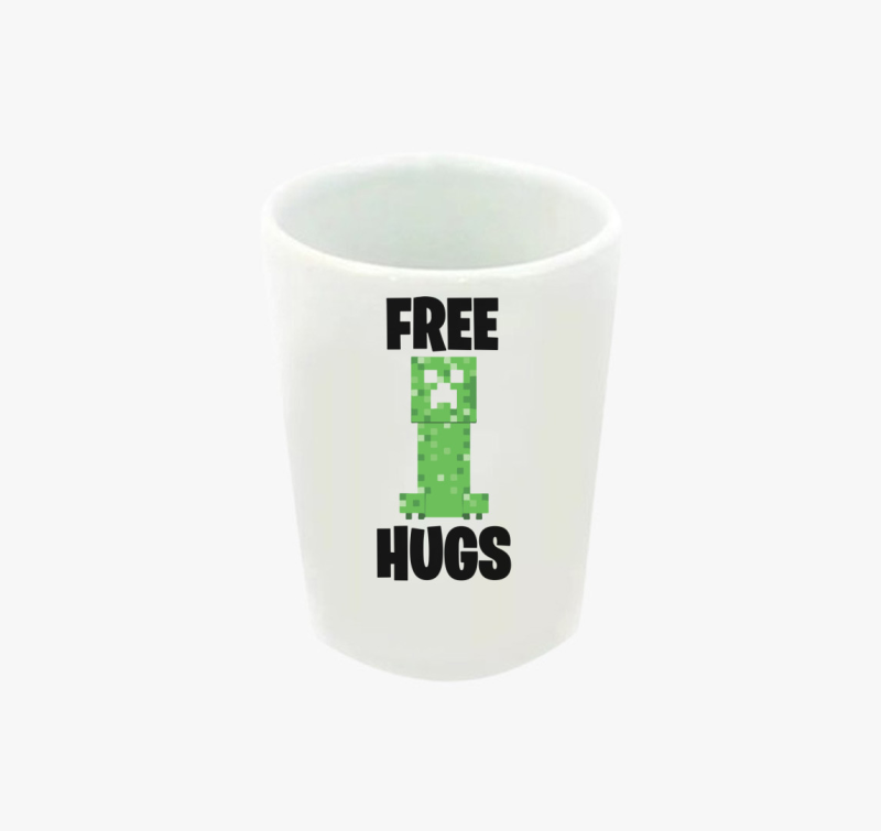 Minecraft free hug feles pohár