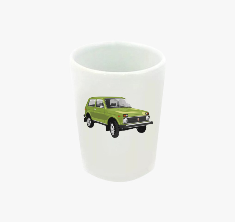 Zöld Lada Niva feles pohár