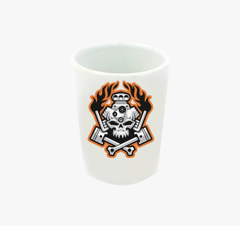 Skull motor feles pohár