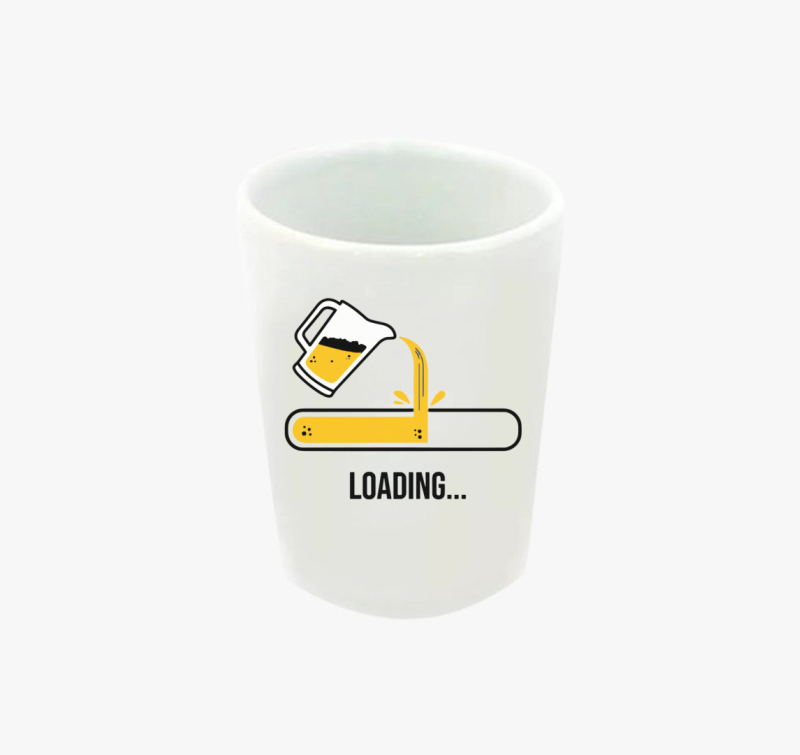 Beer Loading feles pohár