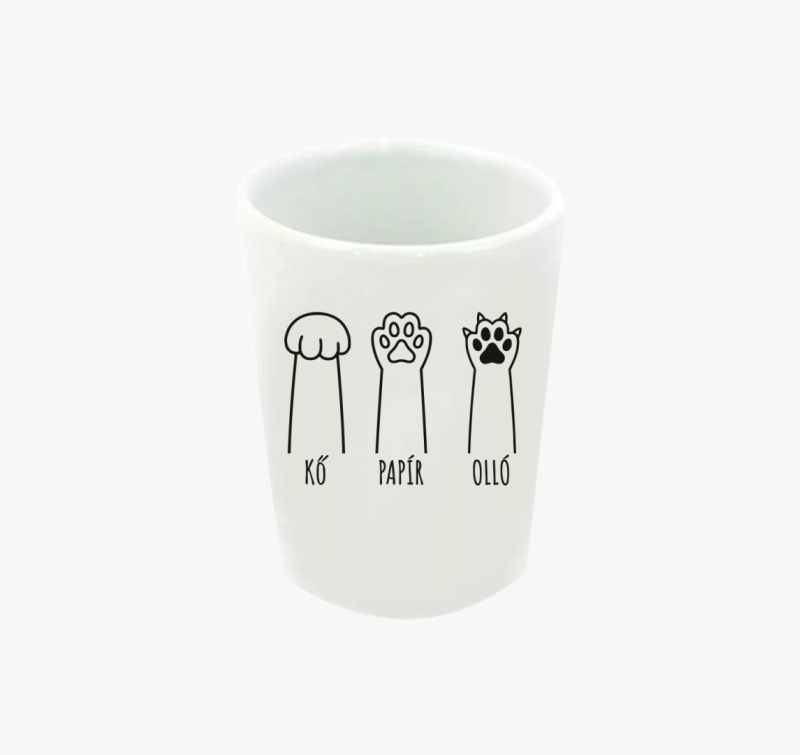 Kő papír olló macska feles pohár