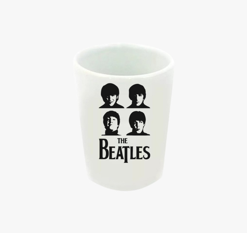 Beatles portrék feles pohár