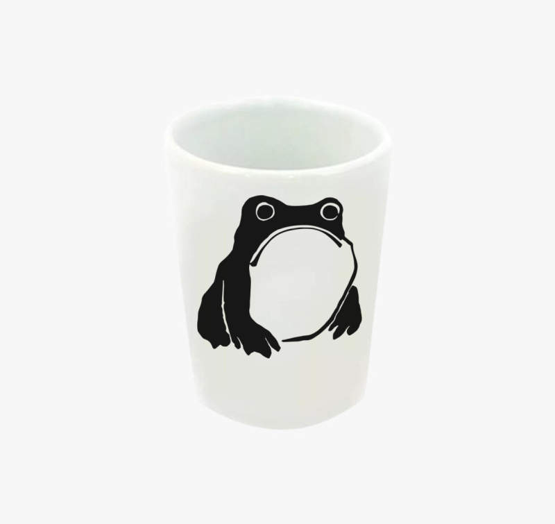 Sad frog feles pohár