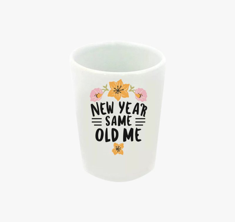 New Year Same old Me feles pohár