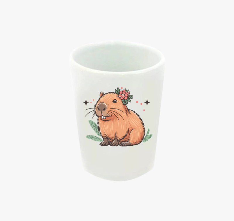 Capybara lány feles pohár