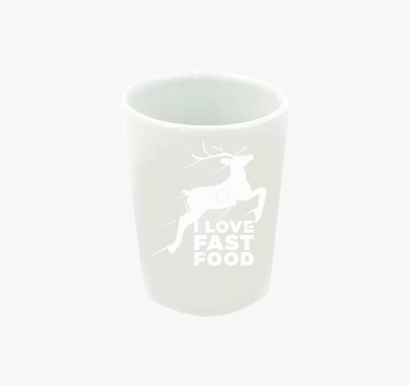 I love fast food szeretem a gyors kaját vicces feles pohár