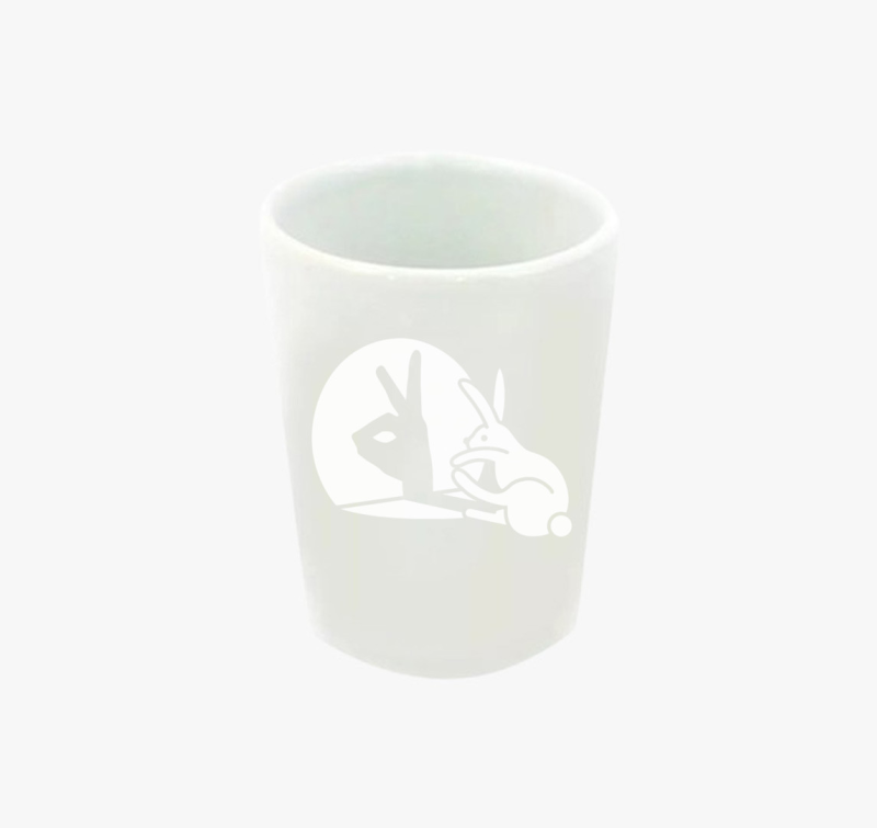 Nyúl vicces feles pohár