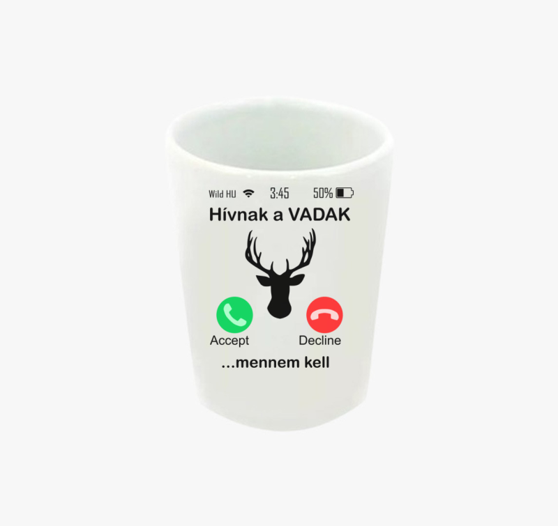 Hívnak a vadak szarvas feles pohár