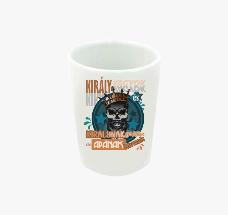 Király Apa mintás feles pohár