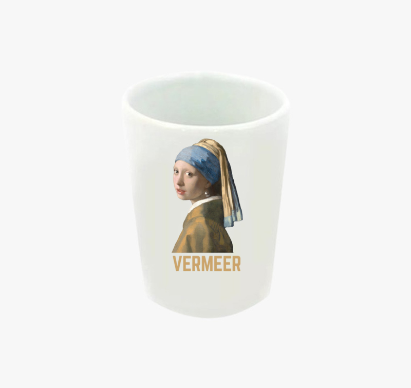 Vermeer festmény feles pohár