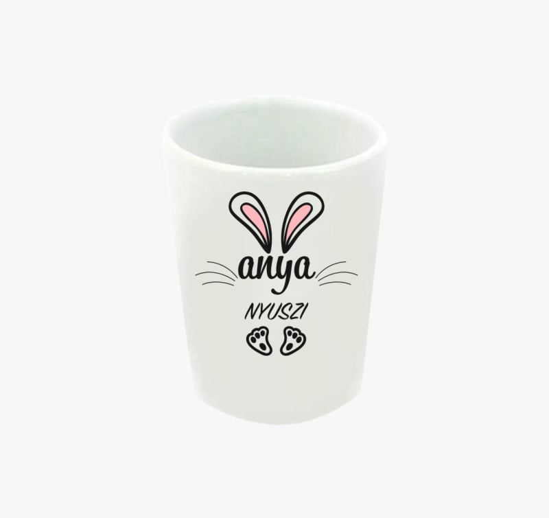 Nyuszicsalád anya nyuszi feles pohár