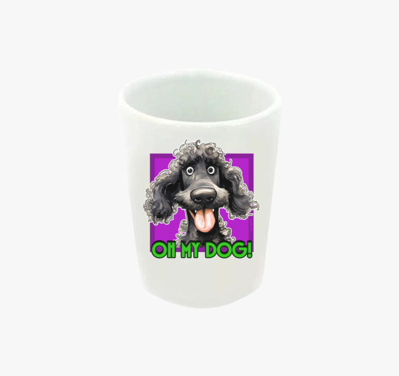 Uszkár kutya feles pohár