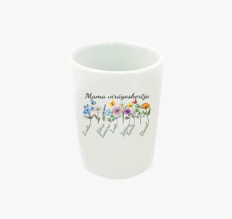 Mama virágoskertje feles pohár