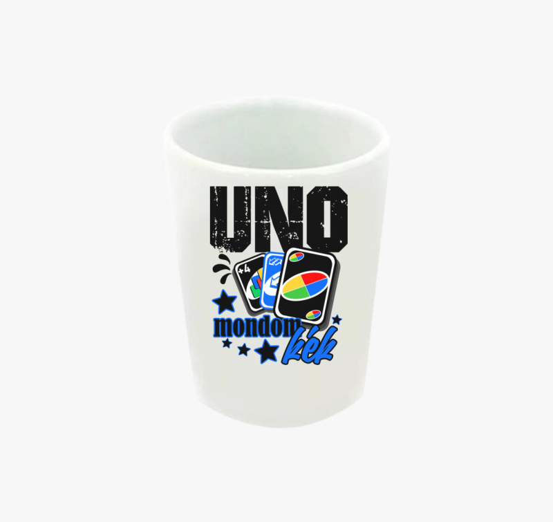 UNO mintás feles pohár