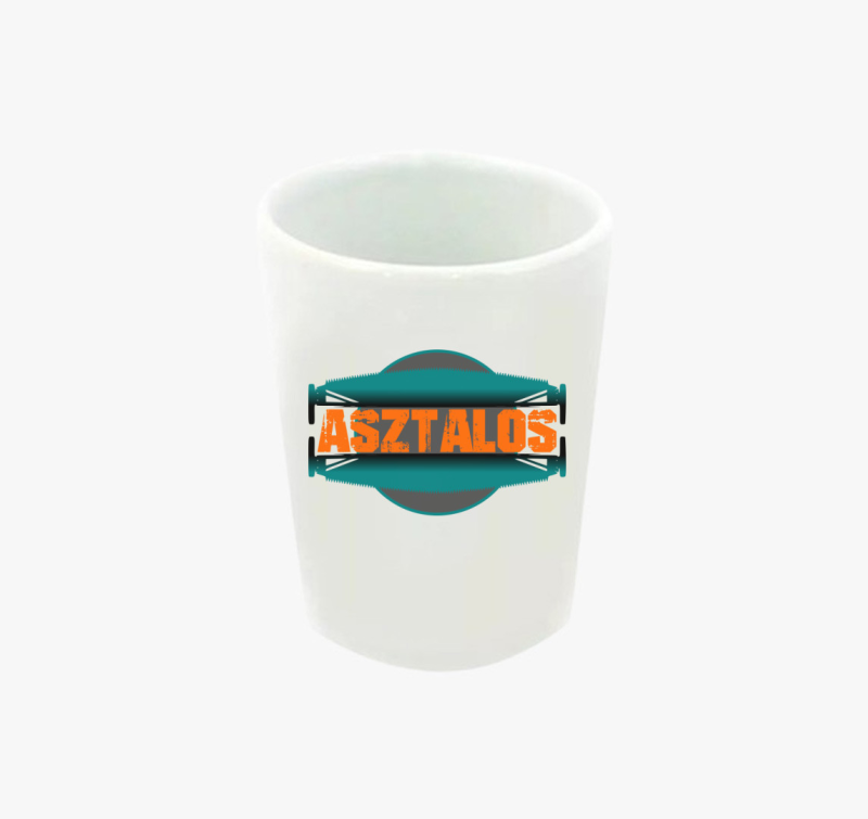Asztalos mintás feles pohár