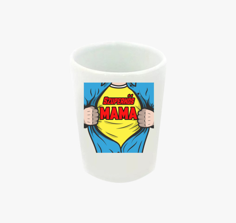 Szuperhős Mama feles pohár