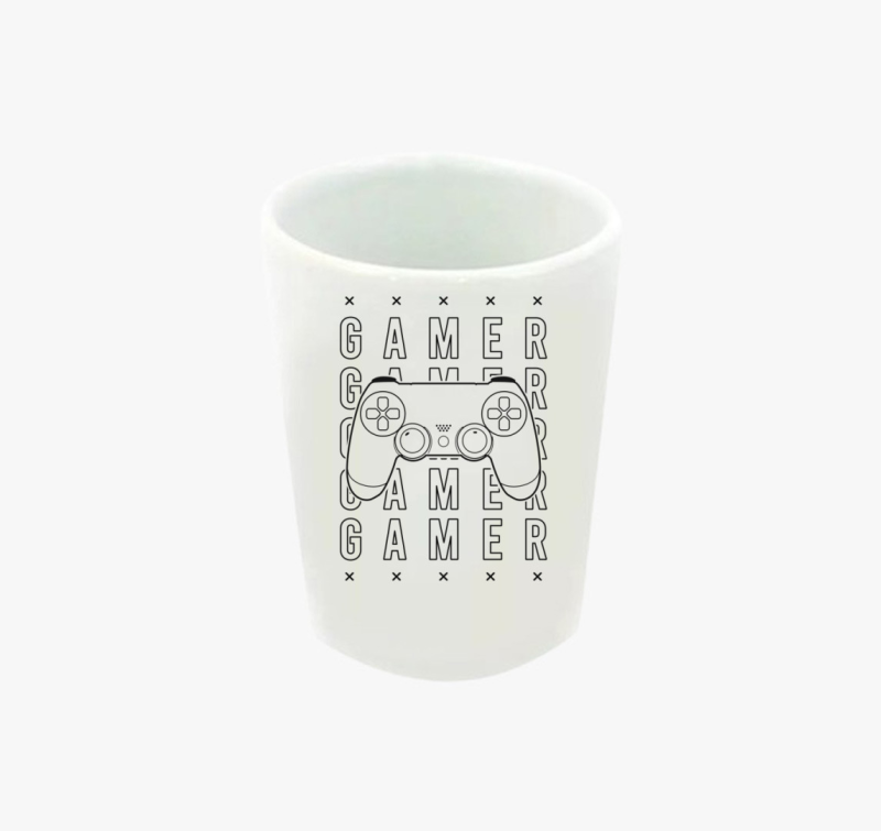 Gamer feliratos feles pohár