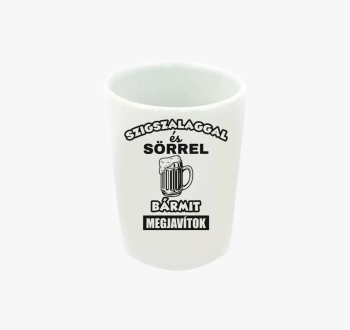 Szigszalaggal és sör...