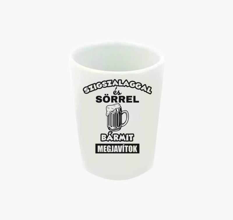 Szigszalaggal és sörrel bármit megjavítok feles pohár