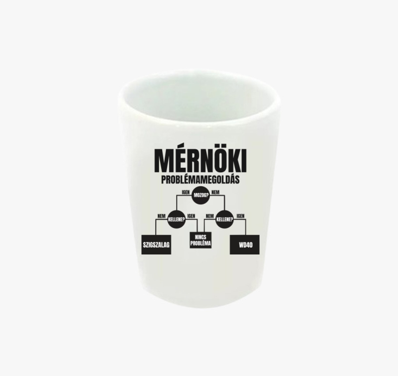Mérnöki problémamegoldás feles pohár